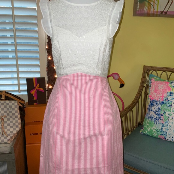 Lilly Pulitzer NWT Maya Shift Dress Pink Tropics Seersucker Size 00,0,2,12,16 - Picture 14 of 16